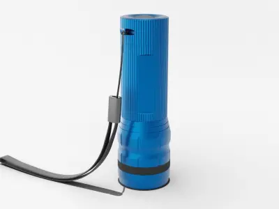 Flashlight Blue 3D model