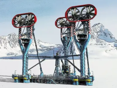 Sci-Fi Polar station 3D model