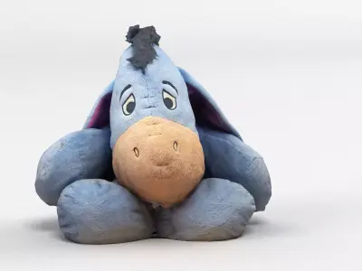 Cuddly Stuffed Toy 2 3D model