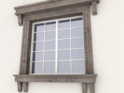 Window Frame 11 Low-poly 3D model