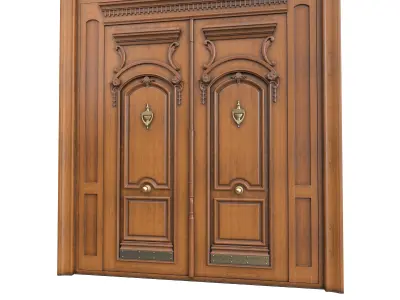 Entrance classic door 90 3D model