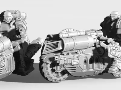 Warbike - Black Knights and Tempest Legion 3D print model