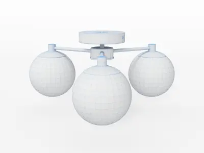 Gold Pendant Light 3D model