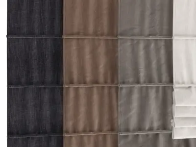 Roman Blinds 3D model purchase