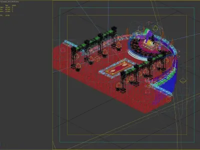 square ground floor 3D model