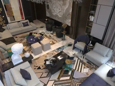 living room 3D model