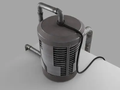 industrial-style sci-fi generator 3D model