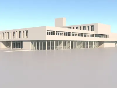 University High School Building 3D model