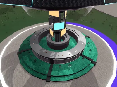 Sci-fi Canteen-Bar Low-poly 3D model