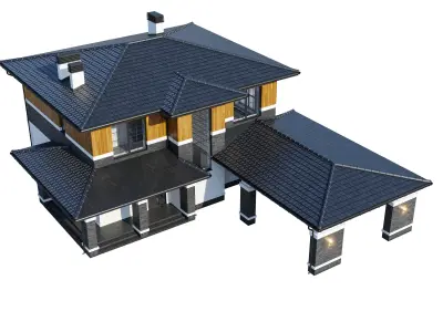 Modern house v105 3D model