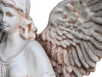 angel sculpt polygon Low-poly 3D model