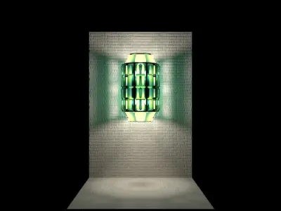 Faceted Wall Sconce Free 3D model