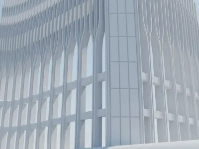 World trade center fragment 3D print model