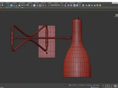 Jamie Young Lenz Swing Arm Wall Sconce Low-poly 3D model