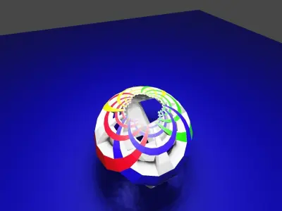 Inversed Lattice Lamp 3D print model