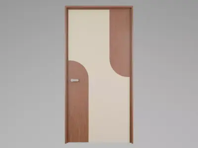 Door  for Interior design Low-poly 3D model