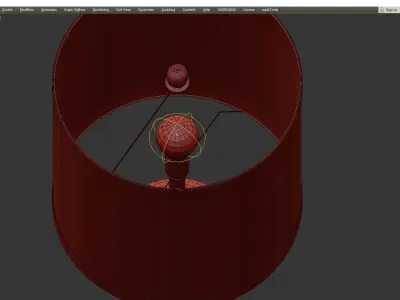 Bayles Table Lamp Low-poly 3D model