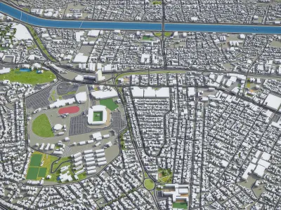  Tijuana Low-poly 3D model