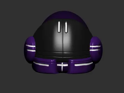 helmet high poly sculpt 3d printable  3D model