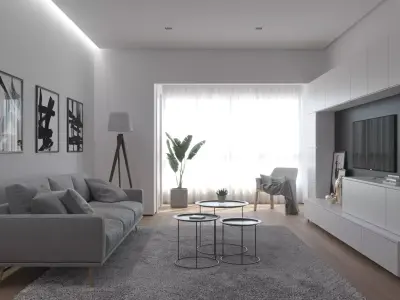 Modern Living 3D model buy