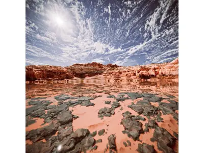 Tileable Rocky And Sandy Beach Desert Terrain 3D Model Low-poly 3D model