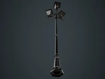 Street Light 2A Low-poly 3D model