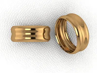 alans ring 40 pieces drawing 3d rihone drawing ring rings 3D print model