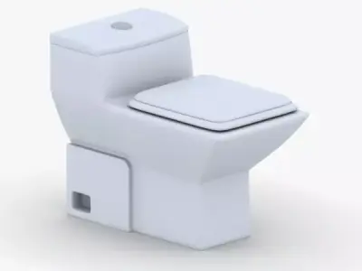 1530 - Toilet Low-poly 3D model