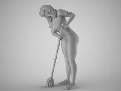 Cleaning Staff 3D print model