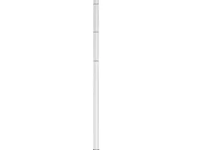 Solar Street Lamp 3D Model 3D model