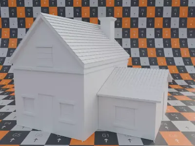 Farm Village 3D Model Pack  Assets for Games and Animation Low-poly 3D model