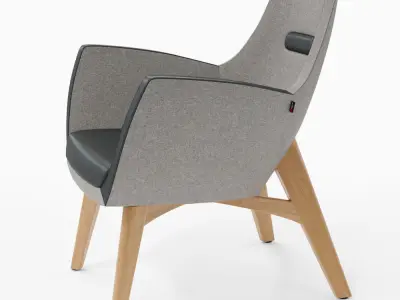 Armchair UMM WOOD 3D model