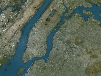 New York - 3D City Topography Terrain 3D Model Pack