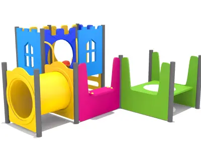 Mini Playground Low-poly 3D model
