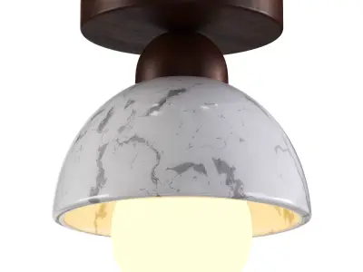 Japanese Wabi-sabi Style Aisle Ceiling Lamp Low-poly 3D model