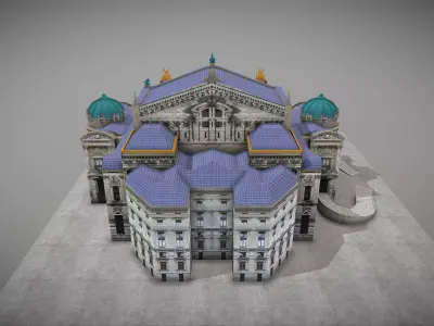 Palais Garnier Low-poly 3D model
