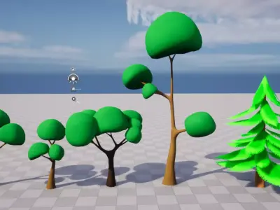  Stylized Forest Pack - Low Poly Low-poly 3D model