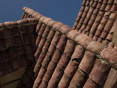 Roof Tiles Kit Low-poly 3D model