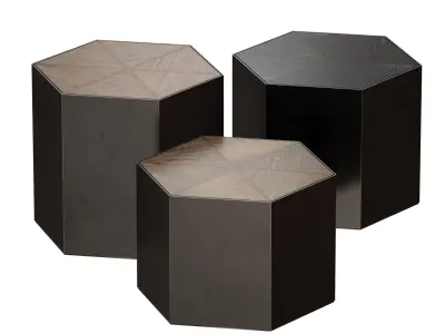 Geo Bunching Table Set Crate and Barrel 3D model