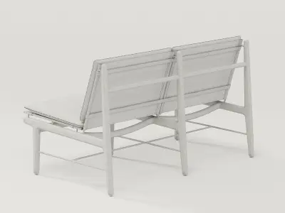 DWR Finn Two-Seater Sofa 3D model