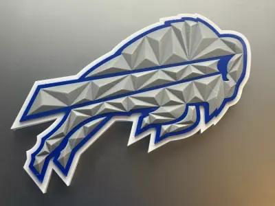 Bills Rivalry Cold Front Logo 3D print model
