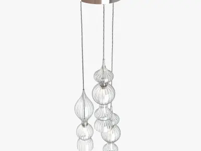 Rothschild Bickers Spindle Pendant clusters 3D model