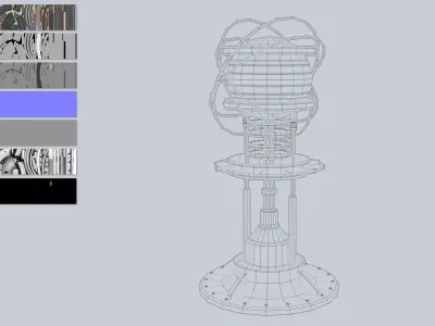 Nuclear reactor Low-poly 3D model order