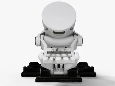 Sci-Fi Medical Bed  Low-poly 3D model