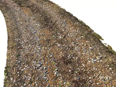  Dirt road material 03 Low-poly 3D model