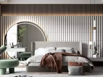 bedroom 01 3D model buy