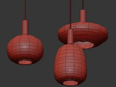 SMOKED GLASS PENDANT 3D model