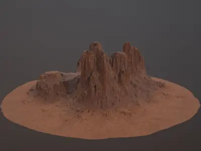CANYON ROCK PBR Low-Poly Low-poly 3D model