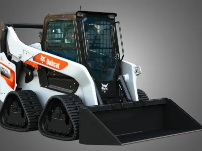 S76 Quad Tracks Loader - Bucket 3D model