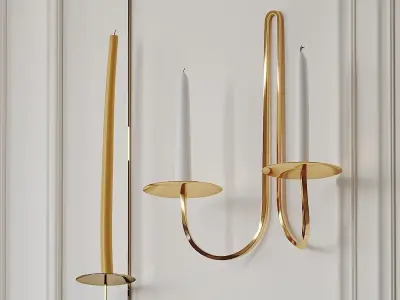 Taper Candleholder Wall Sconce by Fredericks and Mae 3D model